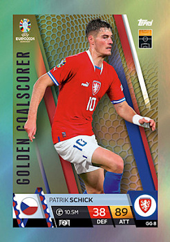 Patrick Schick Czech Republic Topps Match Attax EURO 2024 Golden Goalscorer #GG8
